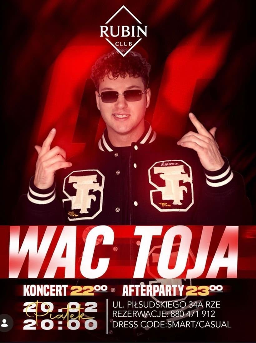 20/02 WAC TOJA + AFTER PARTY